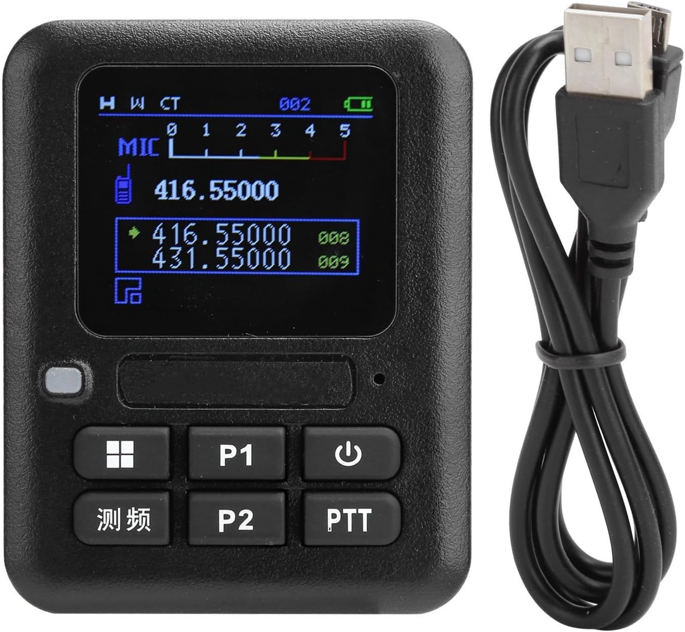 ZEZEFUFU Portable Frequency Counter Meter, Radio Frequency Meter for Walkie Talkies Radio