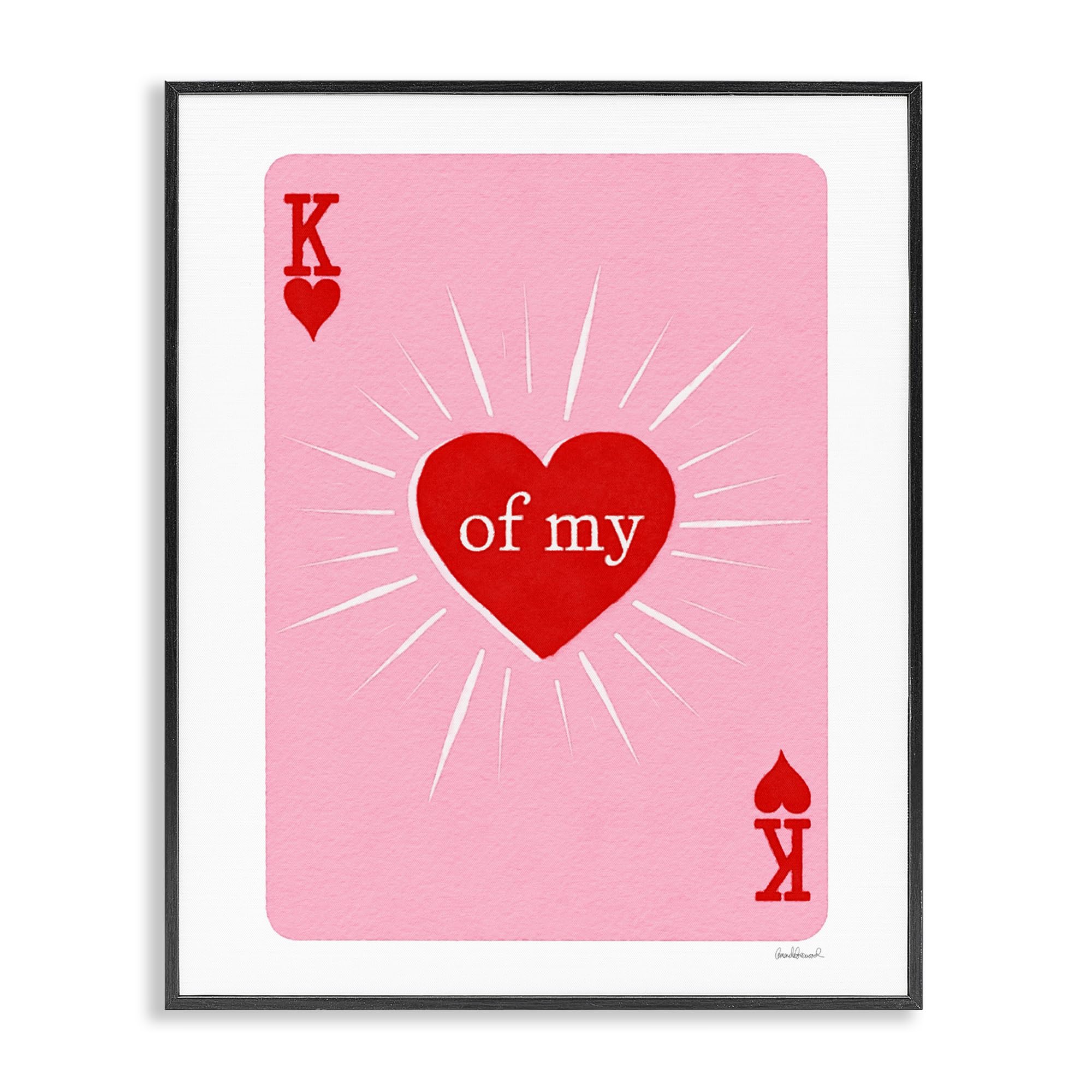 Poster encadré King Of My Heart Stupell Industries une œuvre d'art haut de gamme