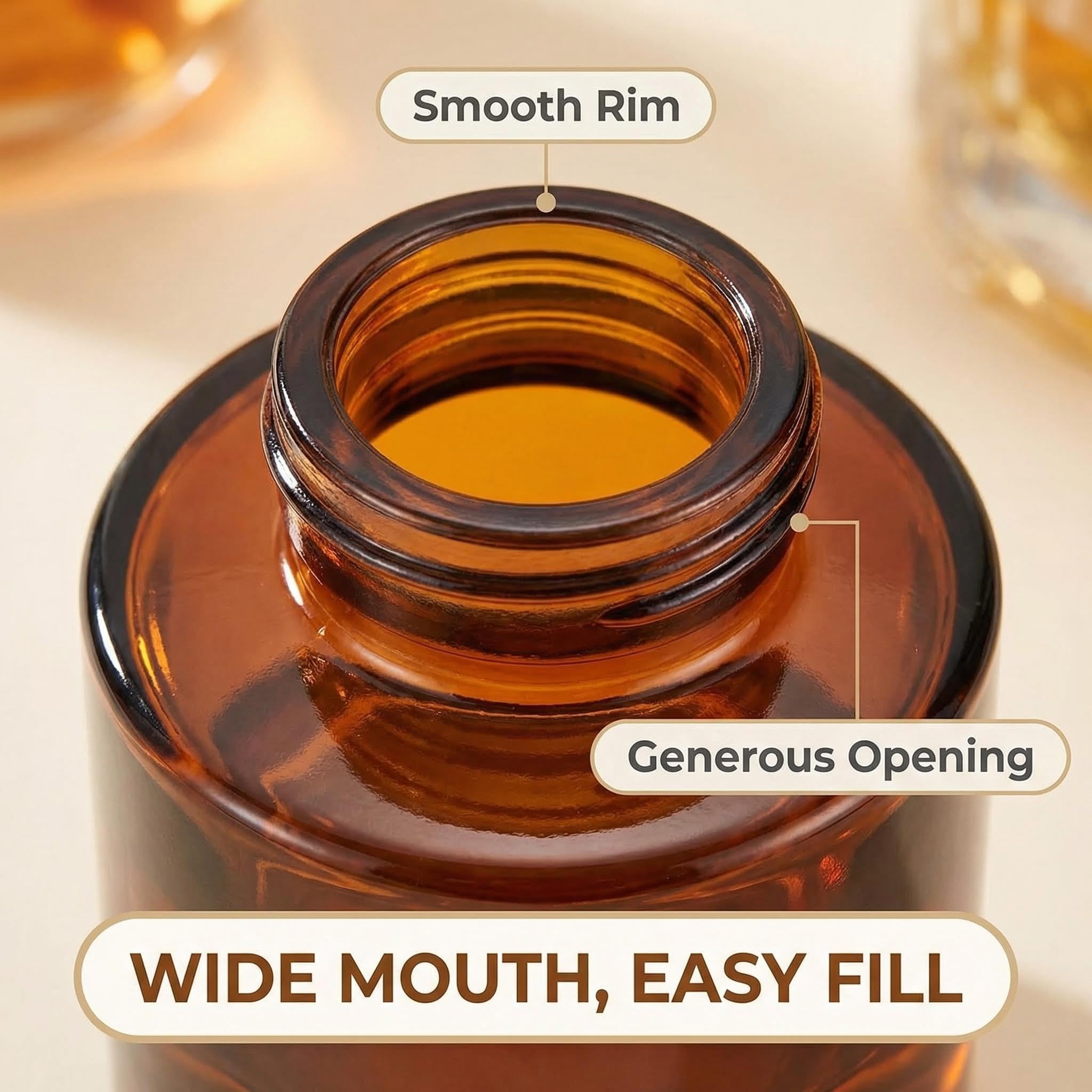 2 botellas difusoras de vidrio vacías de 50 ml, frascos difusores de aceites esenciales, aromaterapia, accesorios de fragancia, uso para bricolaje, juego de varillas difusoras de varillas de