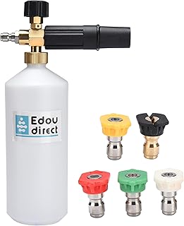 Pressure Washer Foam Cannon - Car Wash Foam Gun Sprayer - Power Washer Attachments Accessories - Soap Snow Foam Cannon Blaster for Car Wash, Floor, Driveway, Window, Roof Cleaning