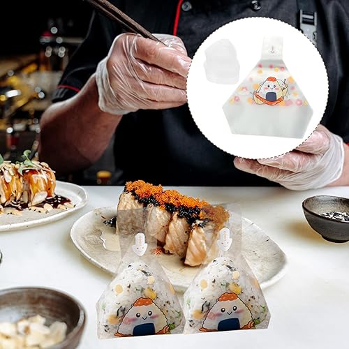 Miniatura 9 de Yardwe 1 Unidades De Bolsas De Embalaje De Bolas De Arroz Envolturas De Sushi Envolturas Decorativas Onigiri Envolturas Onigiri Decoración Onigiri