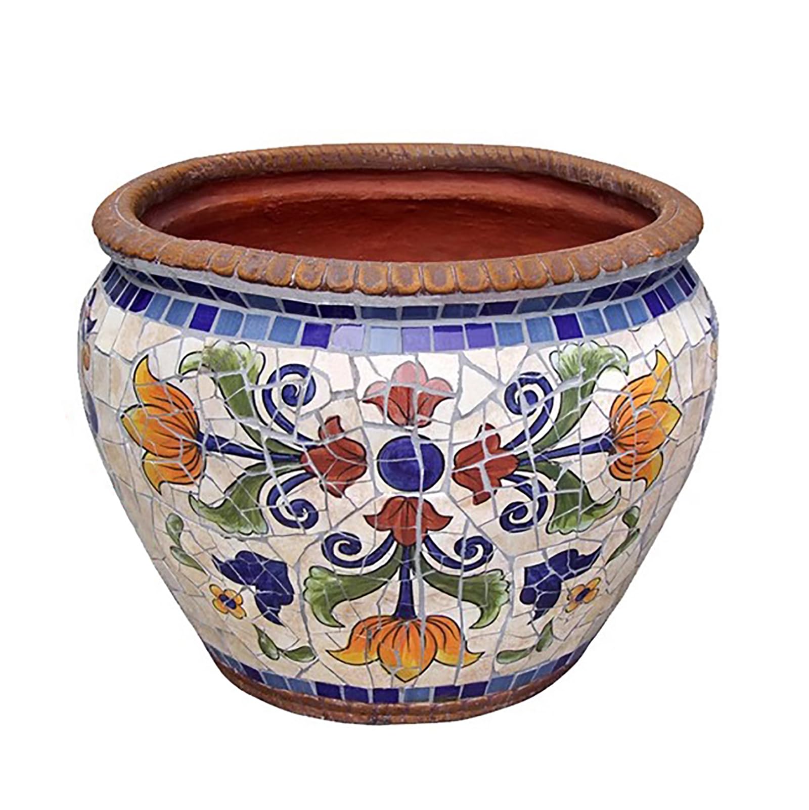 Amazon.com: SUZEPER Mexican Talavera Ceramic Flower Pot,Large
