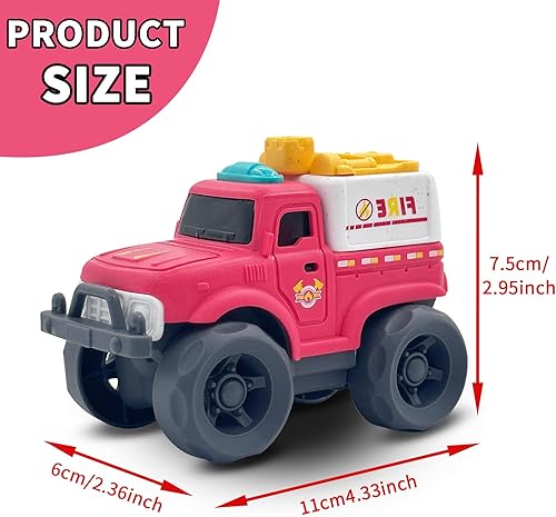 Miniatura 9 de Aigitoy Camión volquete de juguetes para niños pequeños, camión bio-plástico sostenible para niños de 3 años de edad, para interiores y exteriores,