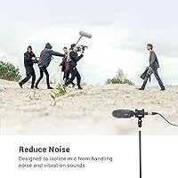 Vista 3 de SmallRig Microphone Shock Mount with Cold Shoe Pinch for Camera Shoes and Boompoles 1859