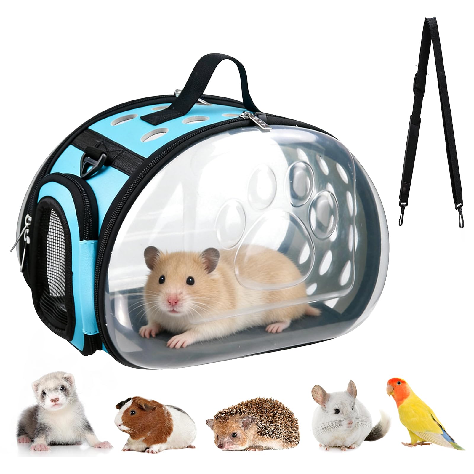 Sac de Transport Lapin, Cage de Transport Lapin Pliable, Caisse de Transport pour Chat pour Meerschweinchen, Chat et Petit Oiseau, Sac de Transport pour Animaux