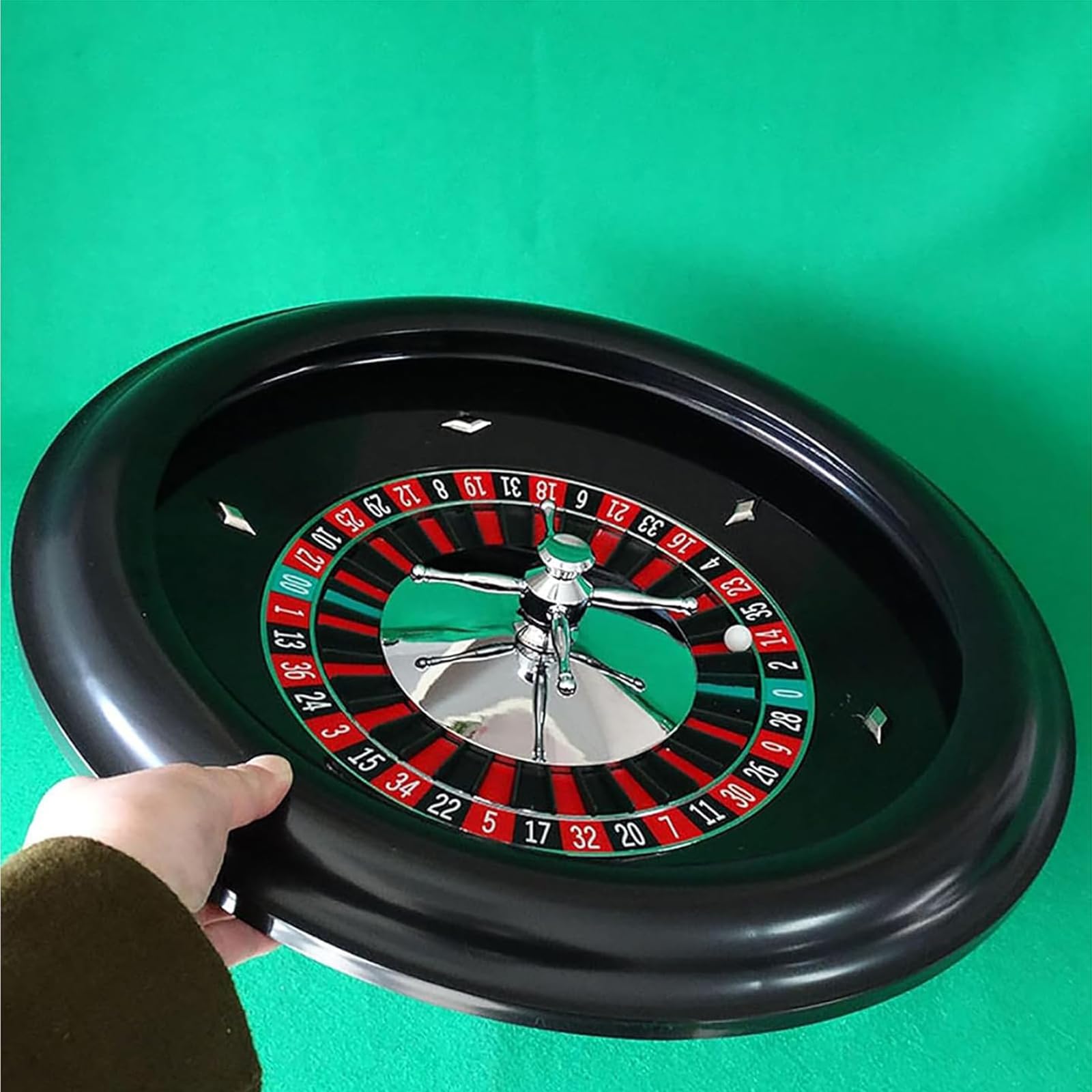Generico Ruota della Roulette in Legno Quadrante Digitale da Gameplay Diversificato Migliora L'interattività Gioco da Tavolo Roulette Russa per Feste da Bar Club Riunioni di Famiglia
