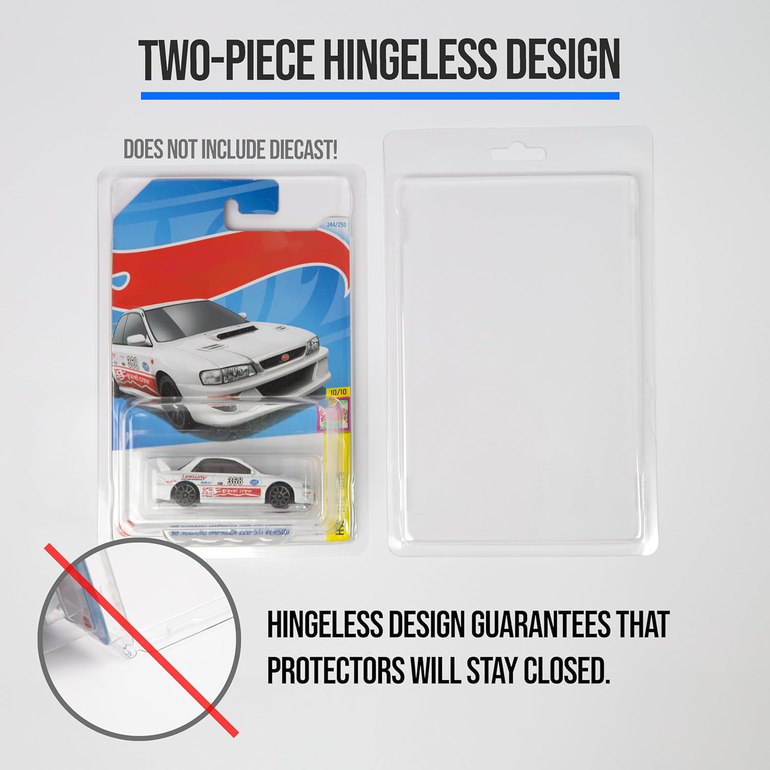 48 Pack Plastic Case Compatible with Hot Wheels Case Protector for Mainline Series 2 Part Protector