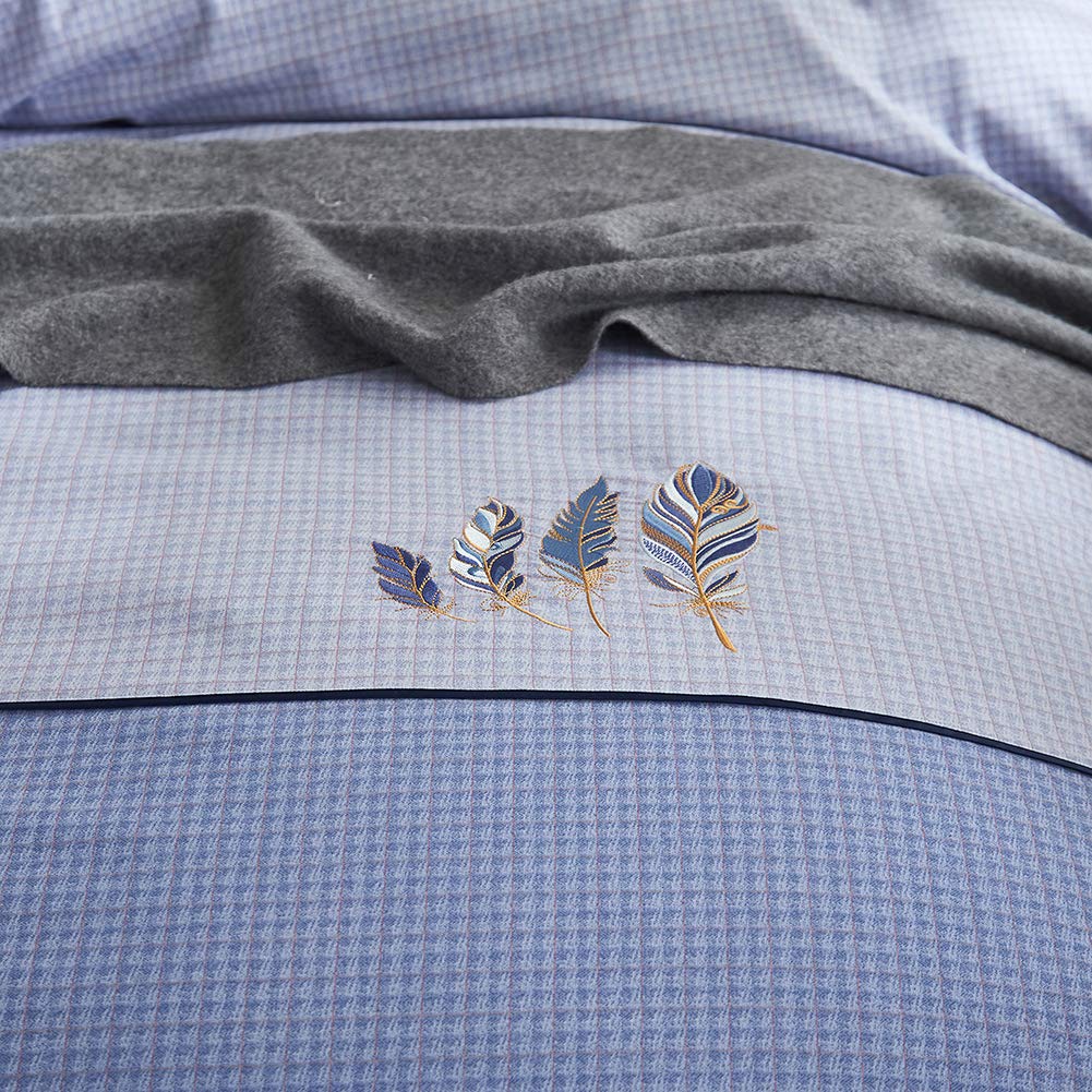 Set di copripiumini, lenzuola e lenzuola， Set lenzuola 4 pezzi, trapunta/trapunta/coperta Set biancheria da letto semplice con federa e set di cuscini(S)