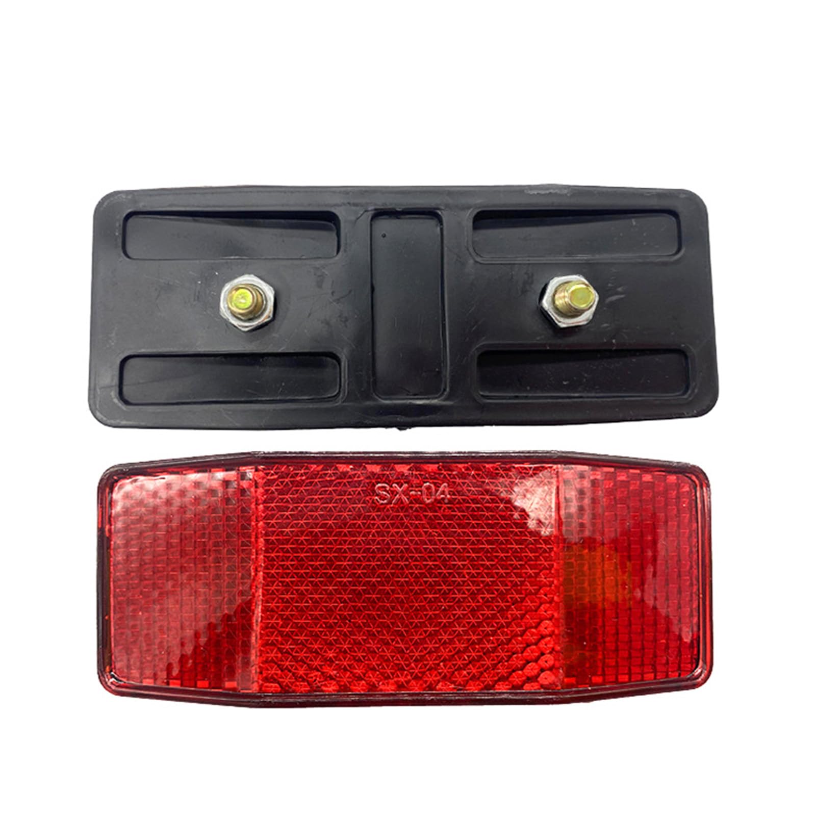 1 unids bicicleta trasera reflector accesorios rojo 3.858x1.535 in 4