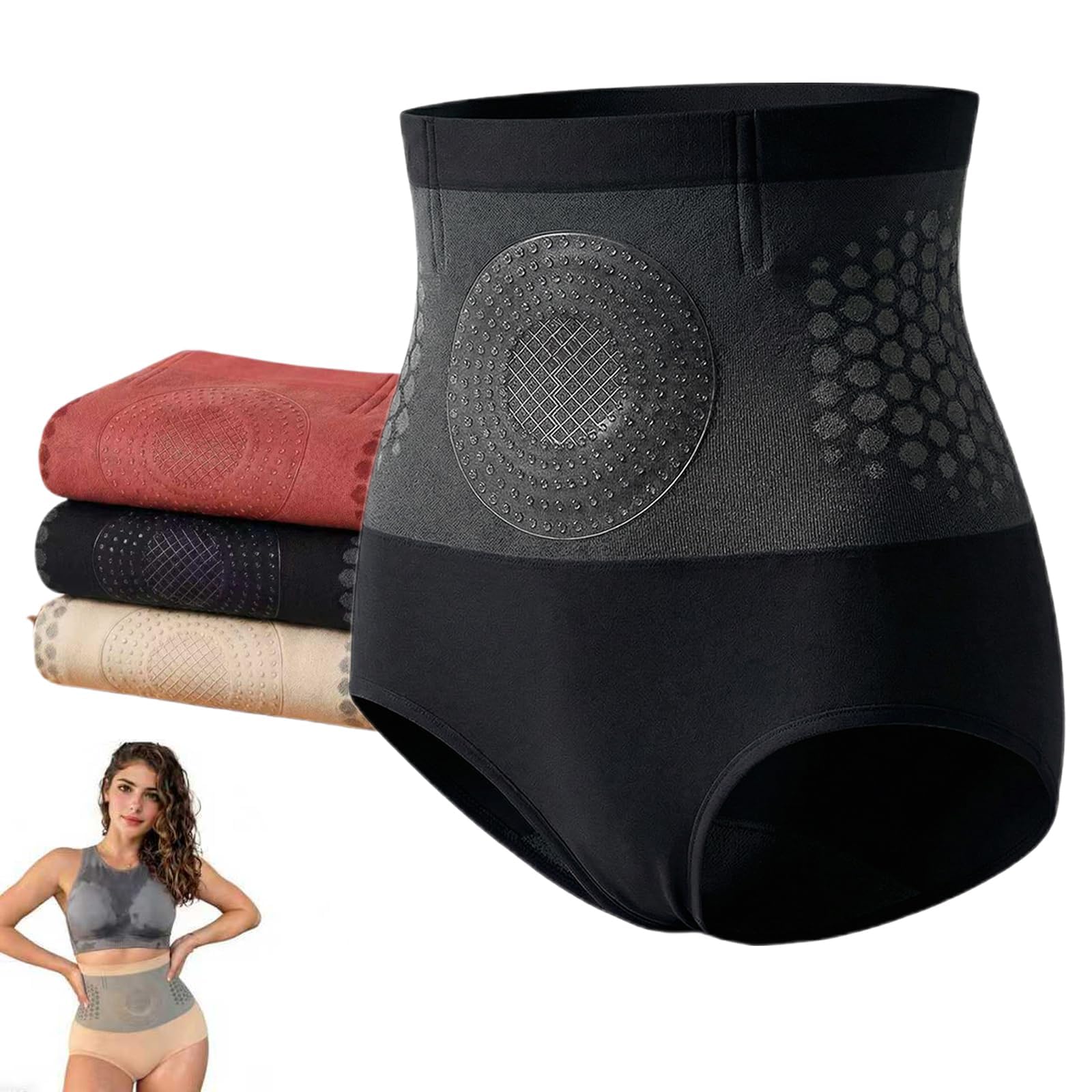 Pantaloncini Termogenici 4-in-1 Pauraju Modellante Vita Alta con Controllo Addominale Donna
