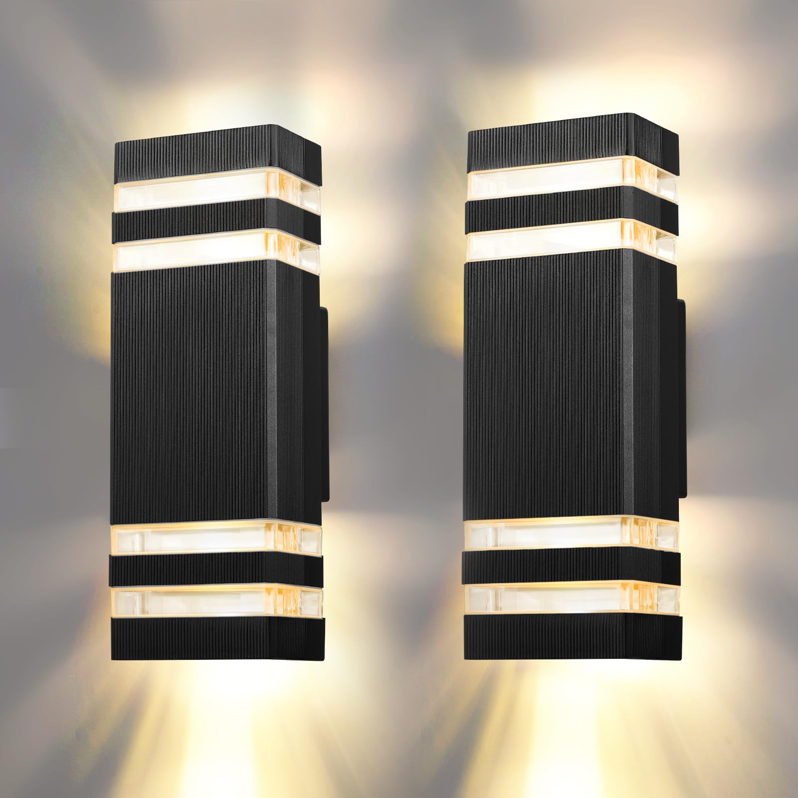 Body-Plus Up Down Outdoor Wall Lights, GU10 Fittings Up Down Lights