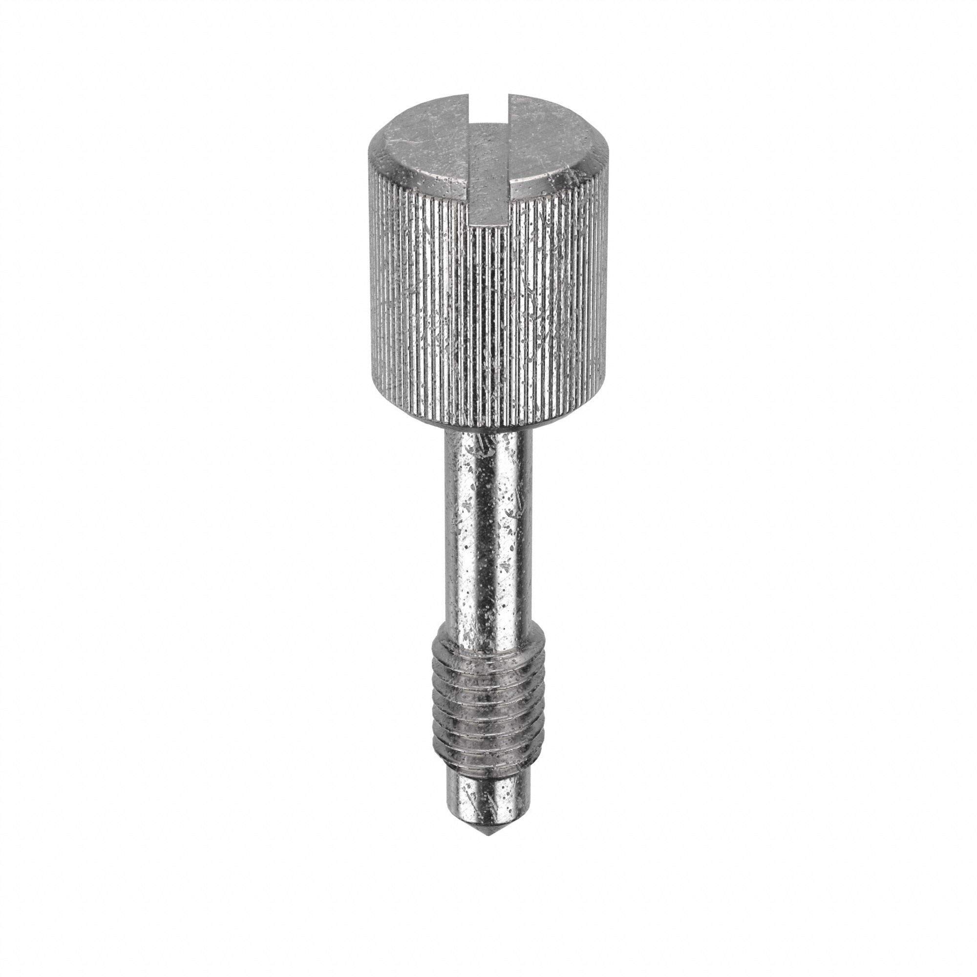 7/8 in 18-8 Stainless Steel Captive Panel Screw Compatible 10-32 Thread Size and Knurled Head Type,20400008233