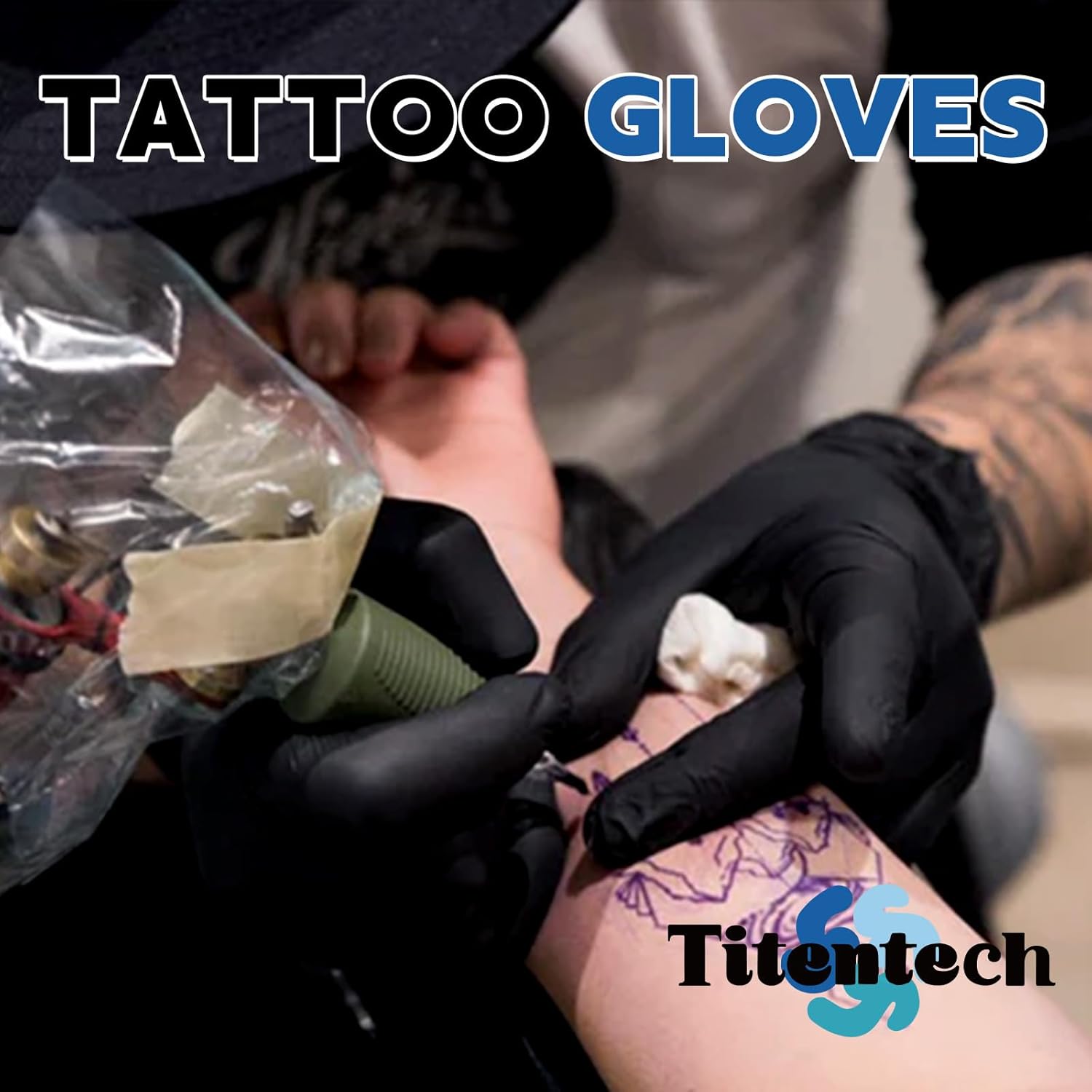 Disposable Nitrile Exam Gloves Black Cooking Gloves Disposable Food Safe 3mil 100PCS/BOX