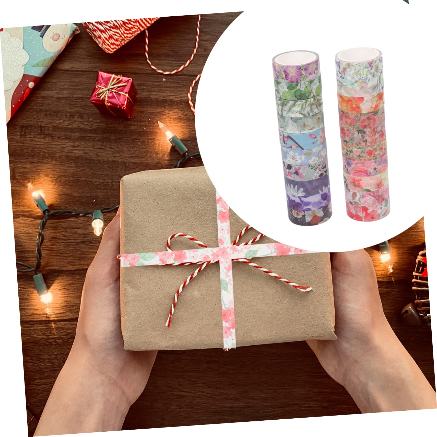 NUOBESTY 60rollen Floral Washi Tape Dekorative Klebebänder Für Scrapbooking Journaling Und Bastelprojekte Romantische Herz-designs Einfach Zu Verwenden Tragbar Und Vielseitig