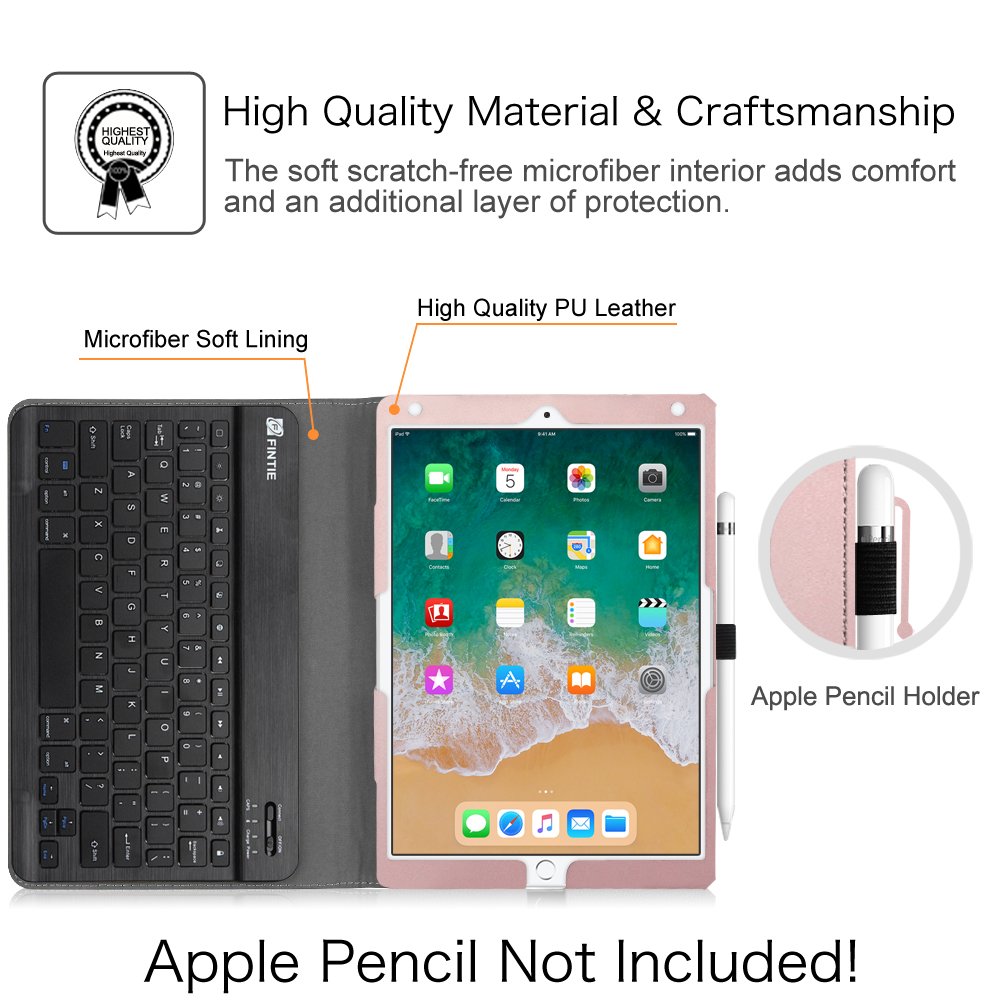 Amazon | Fintie iPad Pro 10.5キーボードケース – プレミアムPUレザー