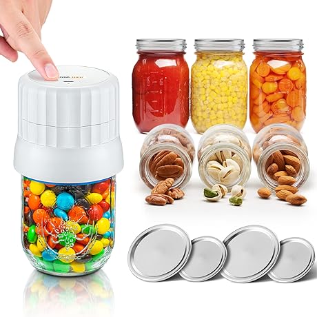 Electric Vacuum Sealer for Mason Jars: Preserve Your Preserves, Effortlessly!