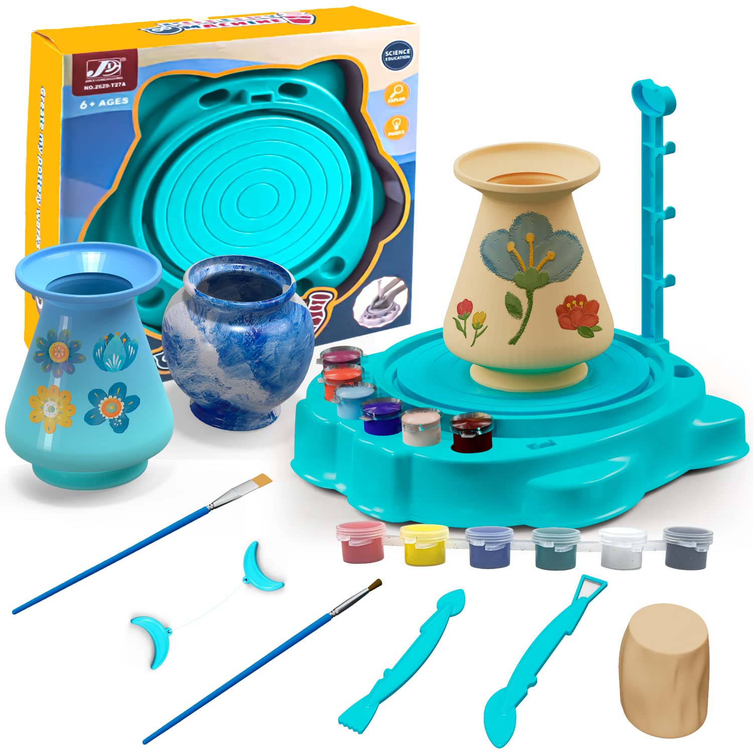 Amazon.co.jp: HT HONGTENG 陶器 ホイール アートクラフトキット DIY 