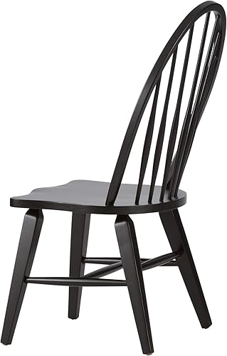 Miniatura 4 de Liberty Furniture Industries 482-C1000S Hearthstone Windsor - Silla de respaldo (9.8 x 9.8 x 16.1in), color negro