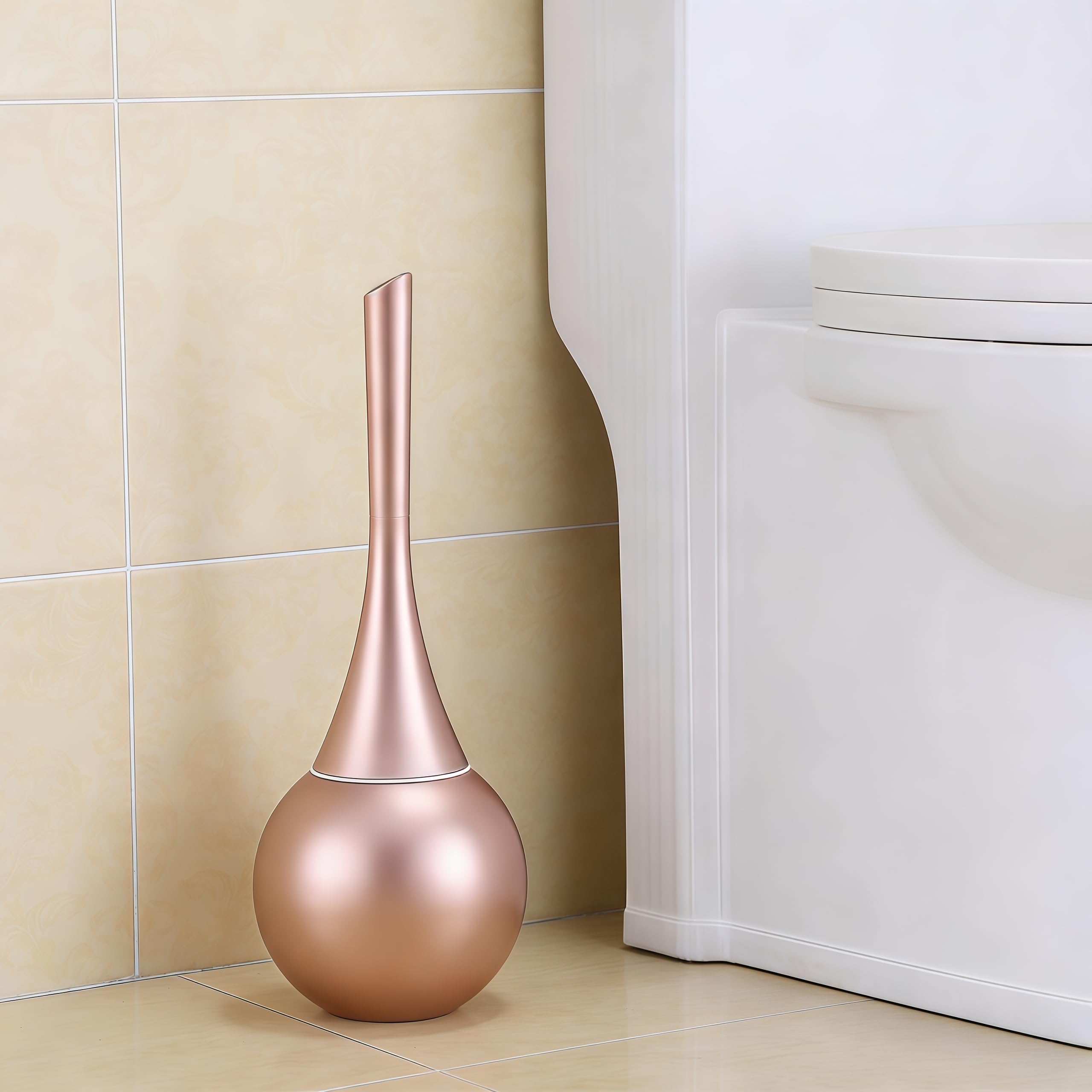 Set scopino for WC in plastica ABS e acciaio inossidabile