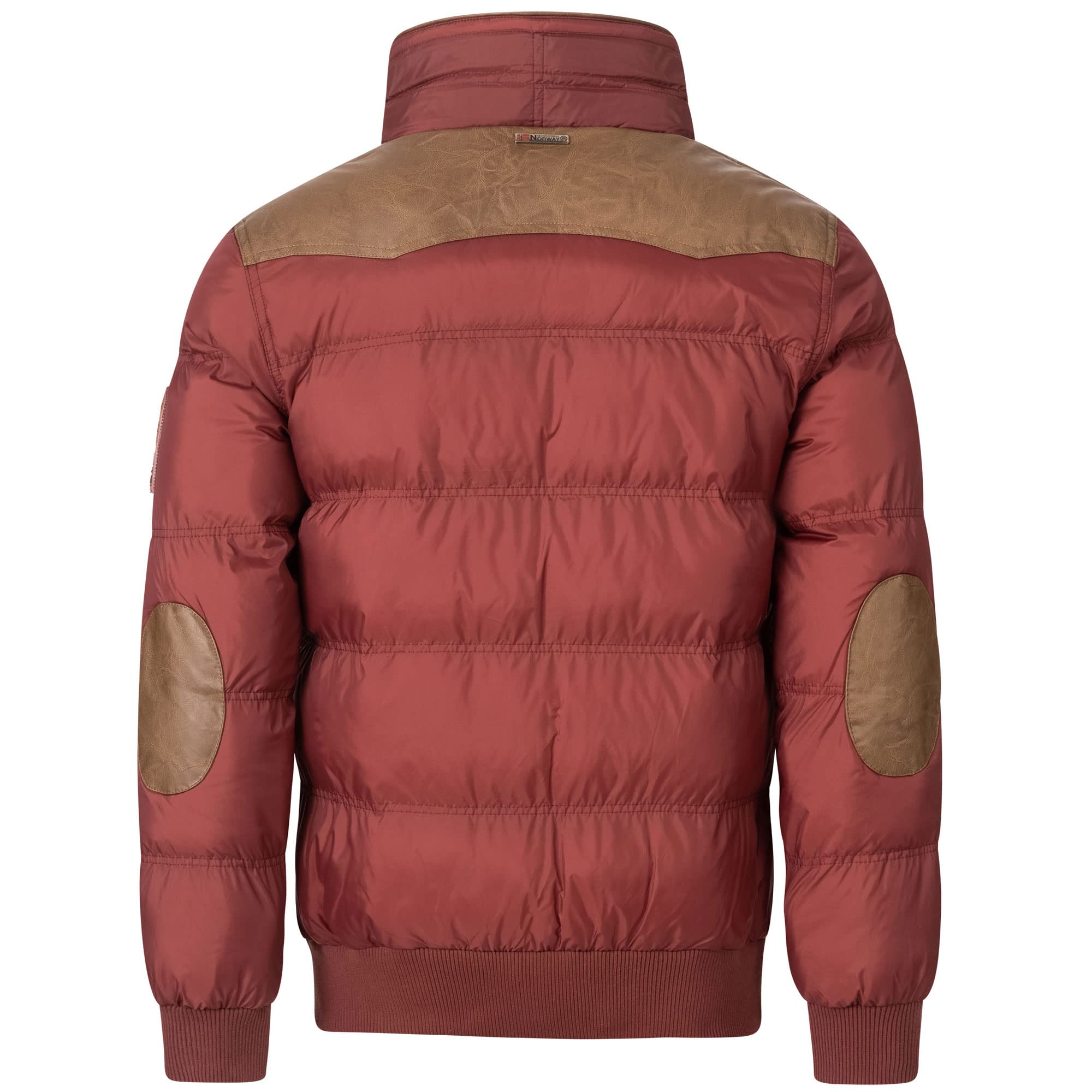 Geographical Norway Herren Steppjacke Winterjacke - Gefütterter Warmer Anorak - Outdoor SKI Snowboard Jacke für den Winter/Herbst im Bundle mit UD Beanie