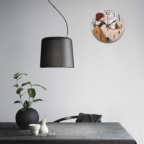 Miniatura 3 de Reloj de pared personalizado, reloj de pared personalizado con imagen de texto fotográfico, para el hogar, oficina, decoración escolar, cumpleaños,