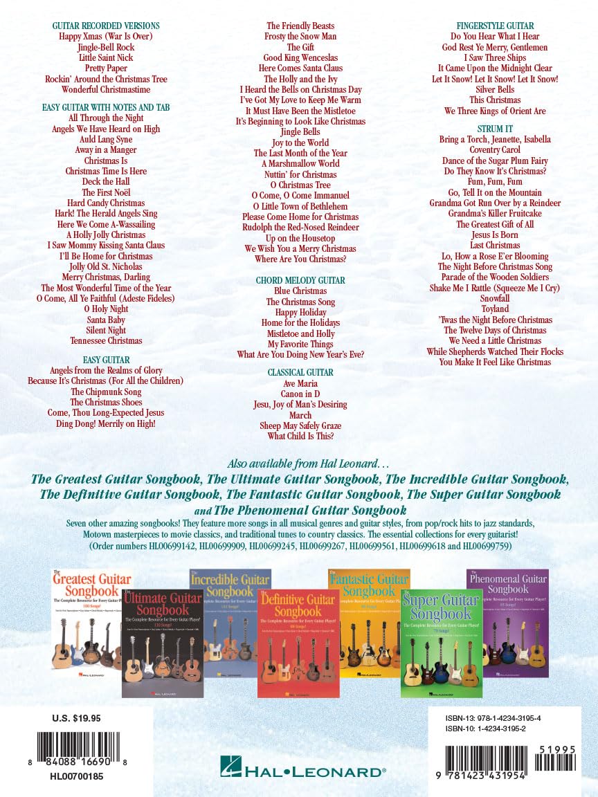The Ultimate Christmas Guitar Songbook | 100 Holiday Songs for Acoustic and Electric Guitar | Easy Chords Classical Arrangements and Note | Sheet Music Book for Students Teachers and Performers - Image 2