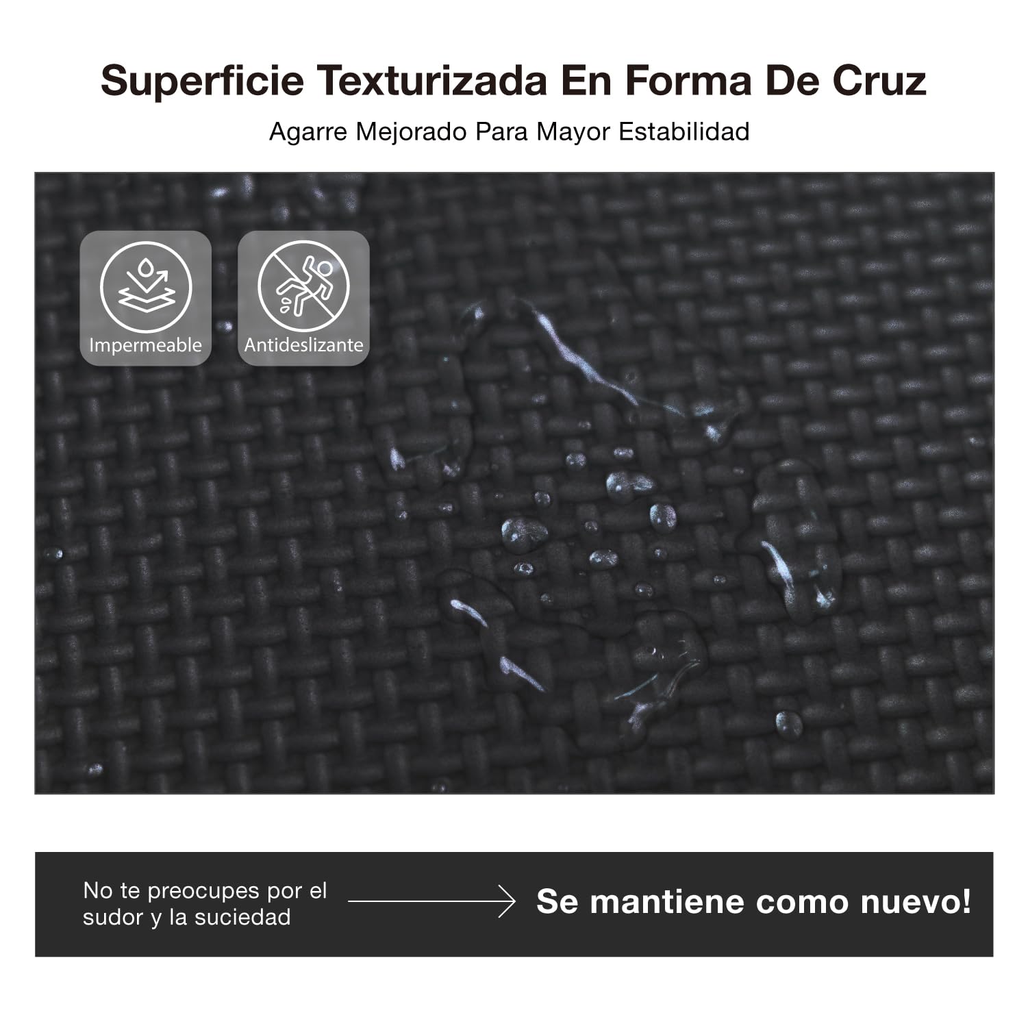 AIRHOP Juego de 18 Alfombrillas para Suelo de Gimnasio, Espuma EVA de Alta Densidad, Antideslizantes y de Alta amortiguación, Ideales para Yoga y Fitness, Gimnasio en casa, 30x30 cm