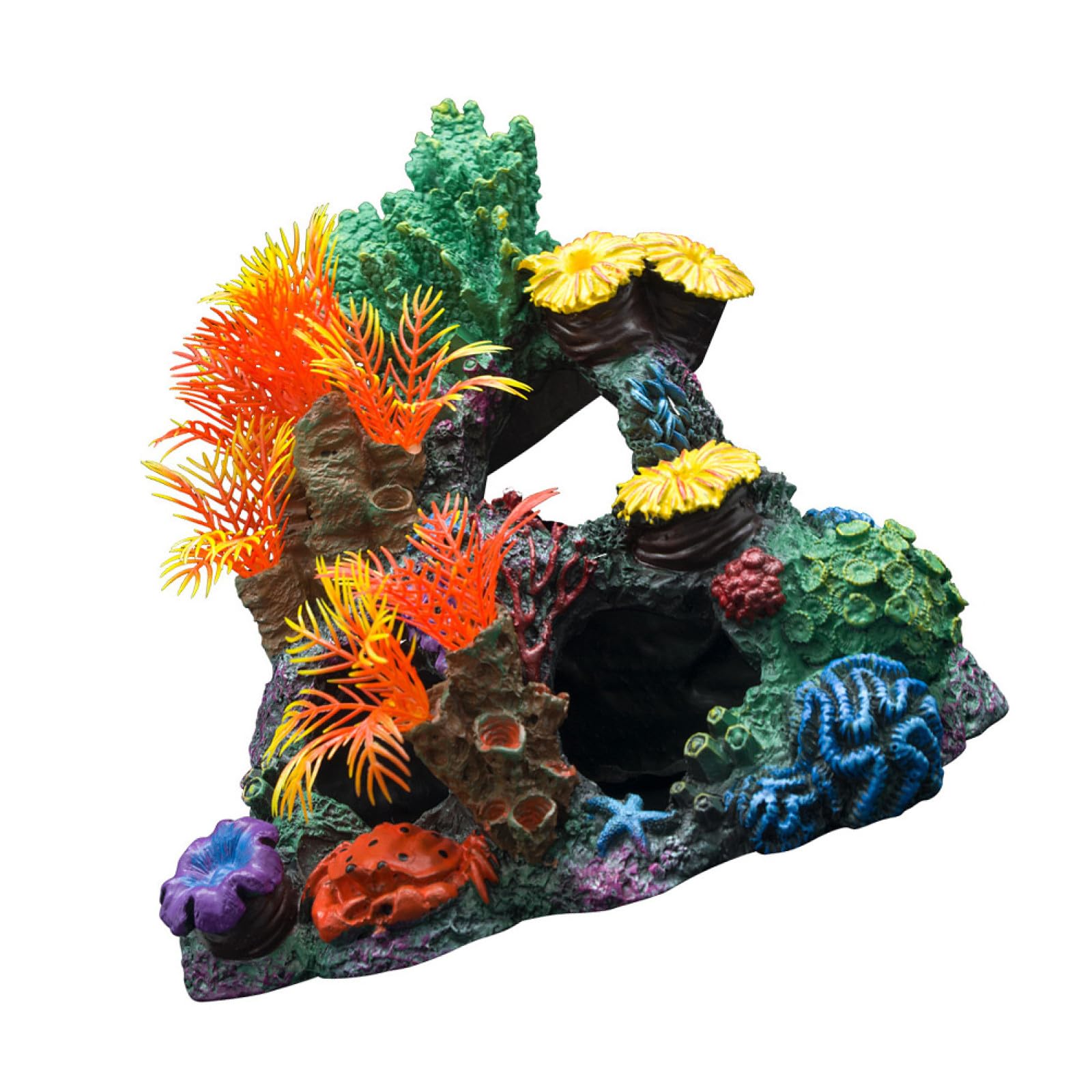 Happyyami 1pieza Adorno De Coral para Acuario Decoración Marina Simulada Accesorio para Peceras Fácil De Limpiar y Atractivo para Peces