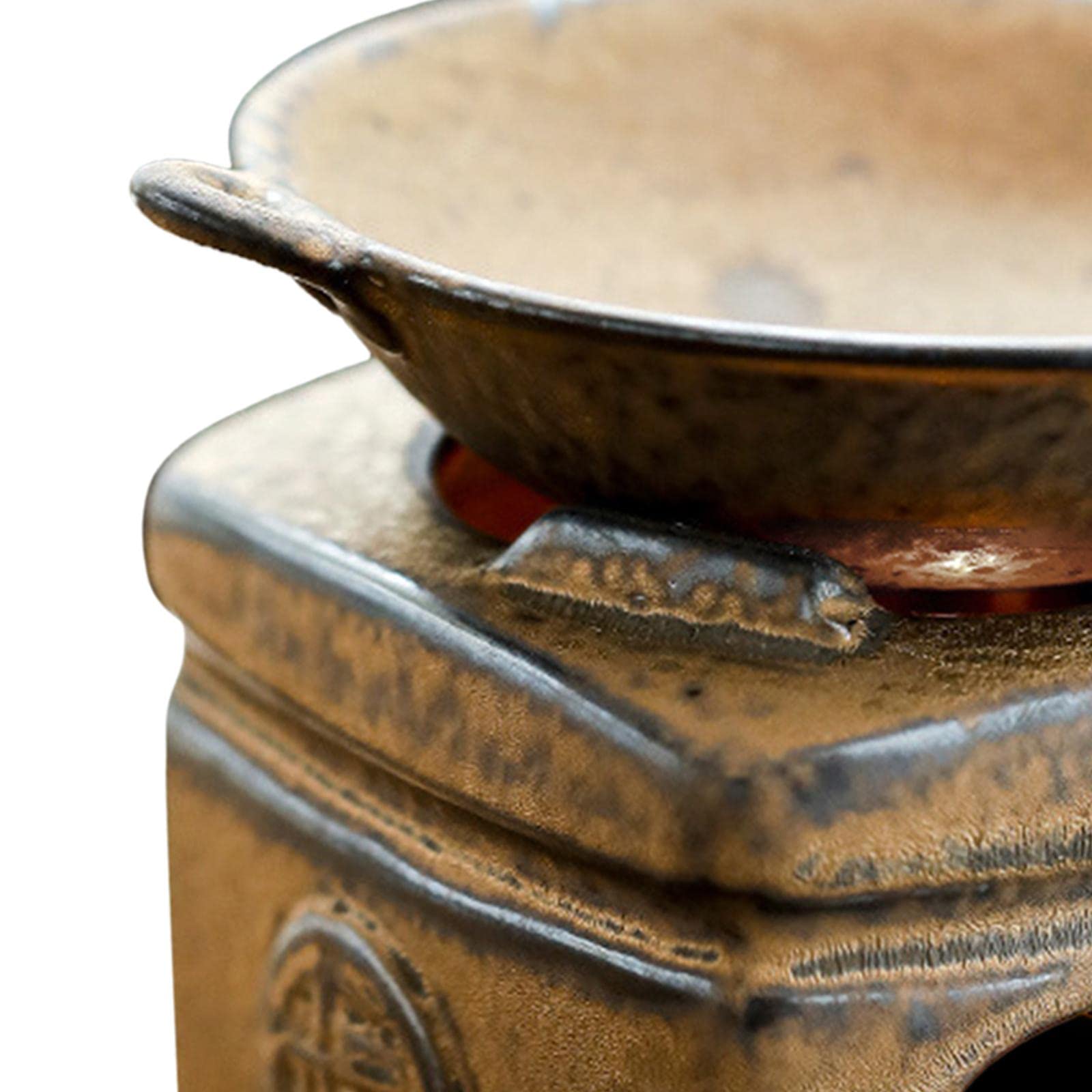 Milageto Diffusore di Olio Essenziale di Cera per Bruciatore di Aromi in Ceramica, Set di Caratteri