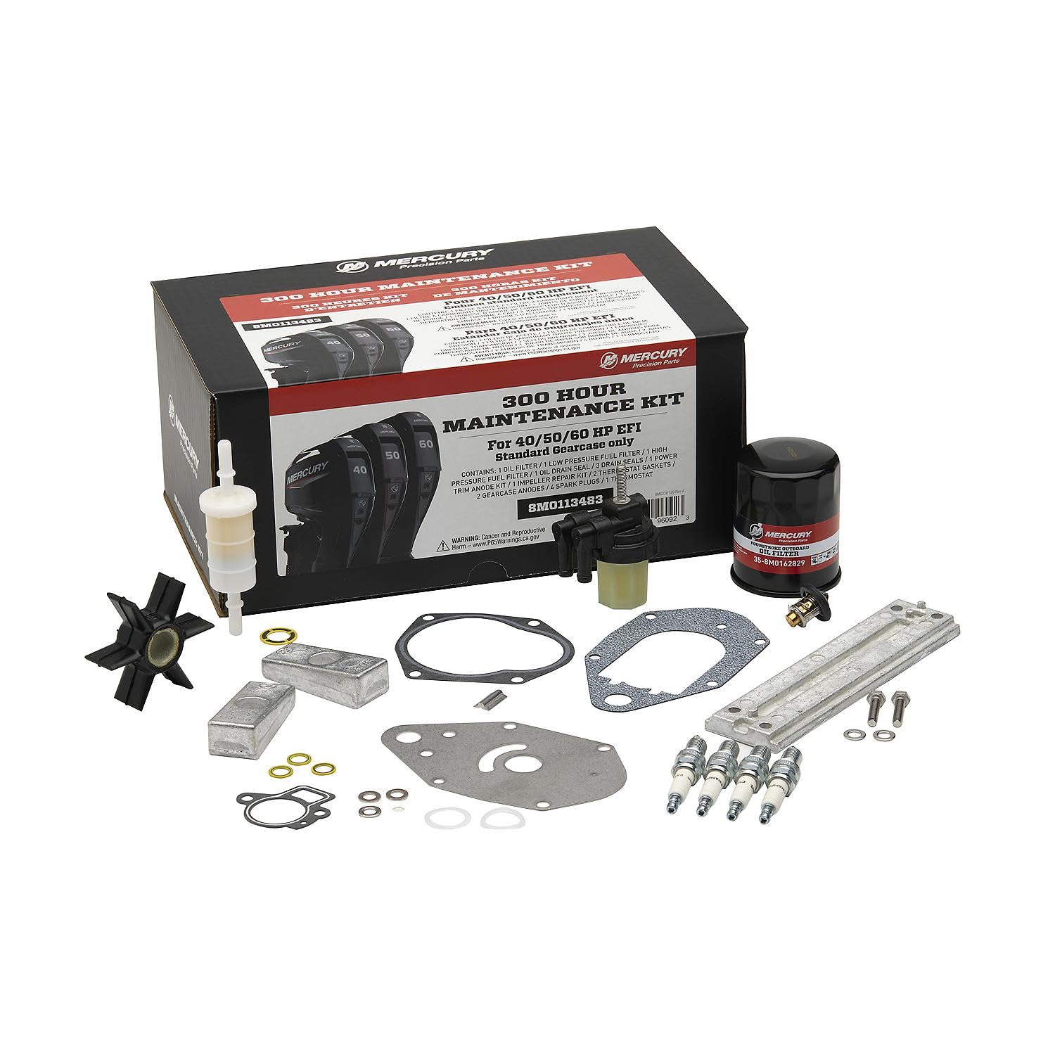 Amazon.com: Quicksilver 8M0113483; Service Kit-300 Hrs Replaces