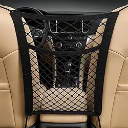 Rede Premium Organizadora Porta Treco Universal Para Carro, Banco Traseiro, Barreira De Segurança, Marca VARENZIA