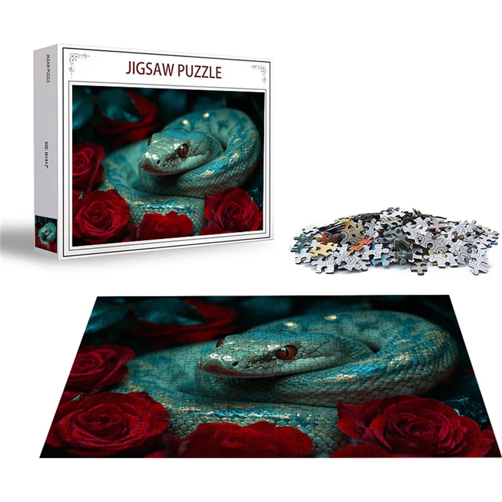 Puzzle 2000 sztuk wąż puzzle kwiat układanki drewniane, klasyczne dla dorosłych diY gra wyzwanie idealnie pasują między nimi literami z tyłu Wysokiej jakości układanki dla dzieci dorosłych wiek 14 lat