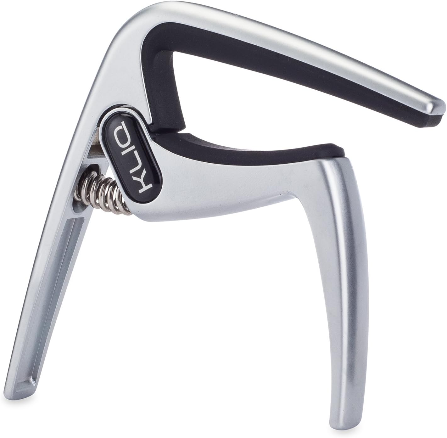 KLIQ K-PO Guitar Capo for 6 String Acoustic and Electric Guitars | Trigger Style for a Quick Change, Satin Silver
