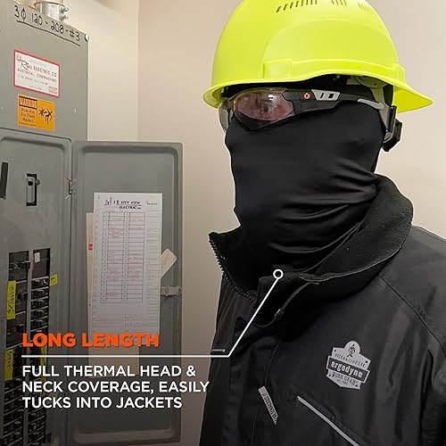 Miniatura 6 de Pasamontañas de esquí, material de elastano, cobertura ligera, Ergodyne N-Ferno 6832, negro