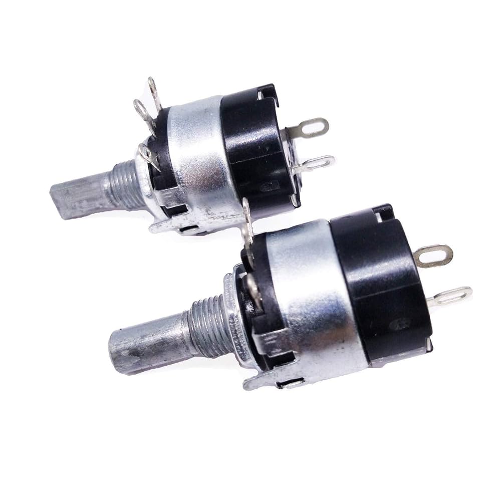 2pcs 10K ohm B10K Linear Potentiometer ON/Off Switch WH137-2