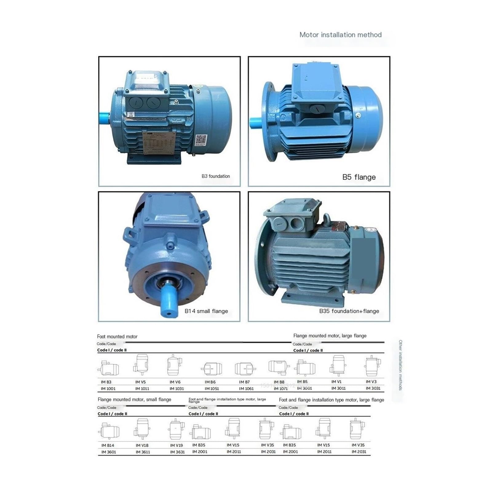Motore elettrico 2P/4P, M3AA 4kW 2800/1400RPM 380V/220V Motore asincrono trifase