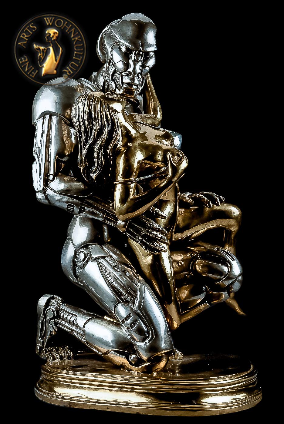 Sculpture Bronze Techno Love - FINE ARTS Wohnkultur, Art Déco, Or Et Argent