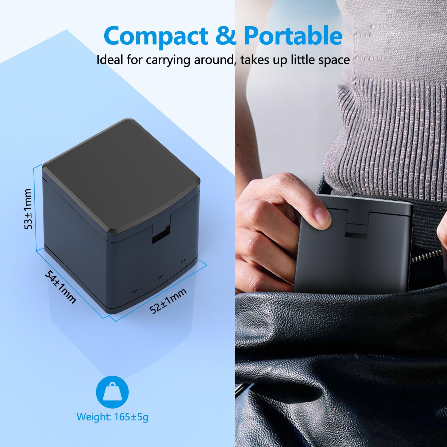 melasta per GoPro Hero 12/11/10/9 Series Batteria Fotocamera, Tre batterie ricaricabili da 1800 mAh, caricatore e custodia di ricarica (3 Batteria + 1 Caricatore)