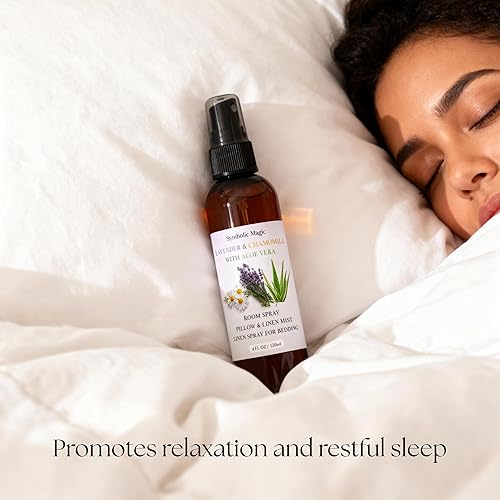 Miniatura 5 de Symbolic Magic Spray de aceite esencial de lavanda para habitación, espray de lino para ropa de cama, dormir, almohada, cama, aceites de