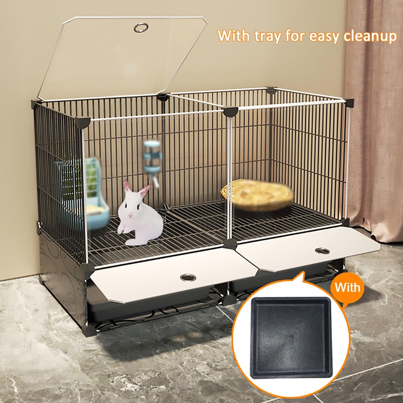 Casetta Per Porcellini D'India E Piccoli Animali - Letto Morbido In Peluche Verde