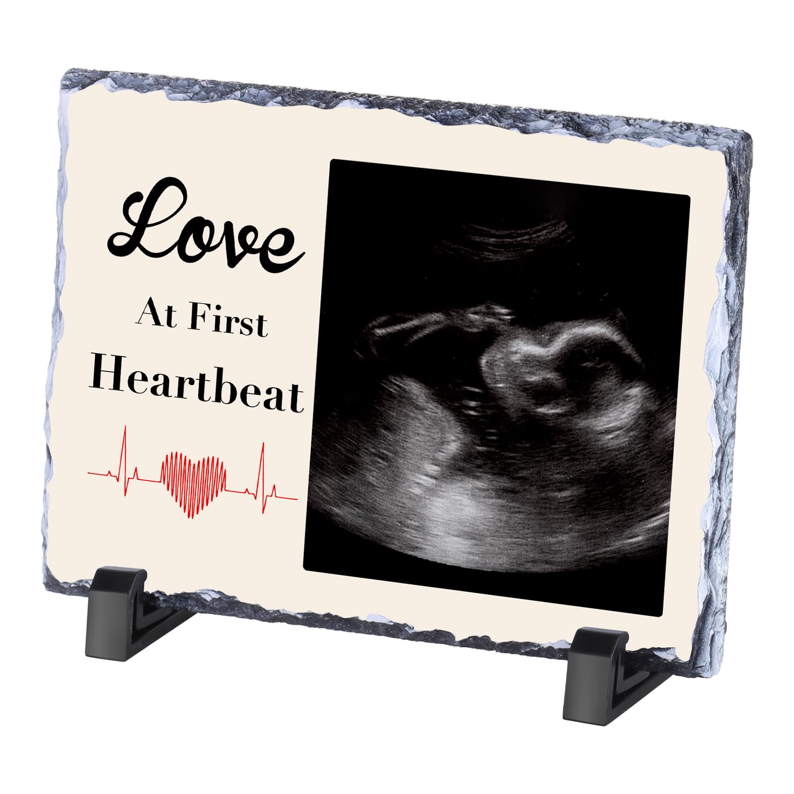 WACAR Custom Sonogram Picture Frame, Personalized Ultrasound Photo Frames for Pregnancy Announcement, Keepsake Nursery Decor for Baby Showers Customized Gifts for Expecting Mom