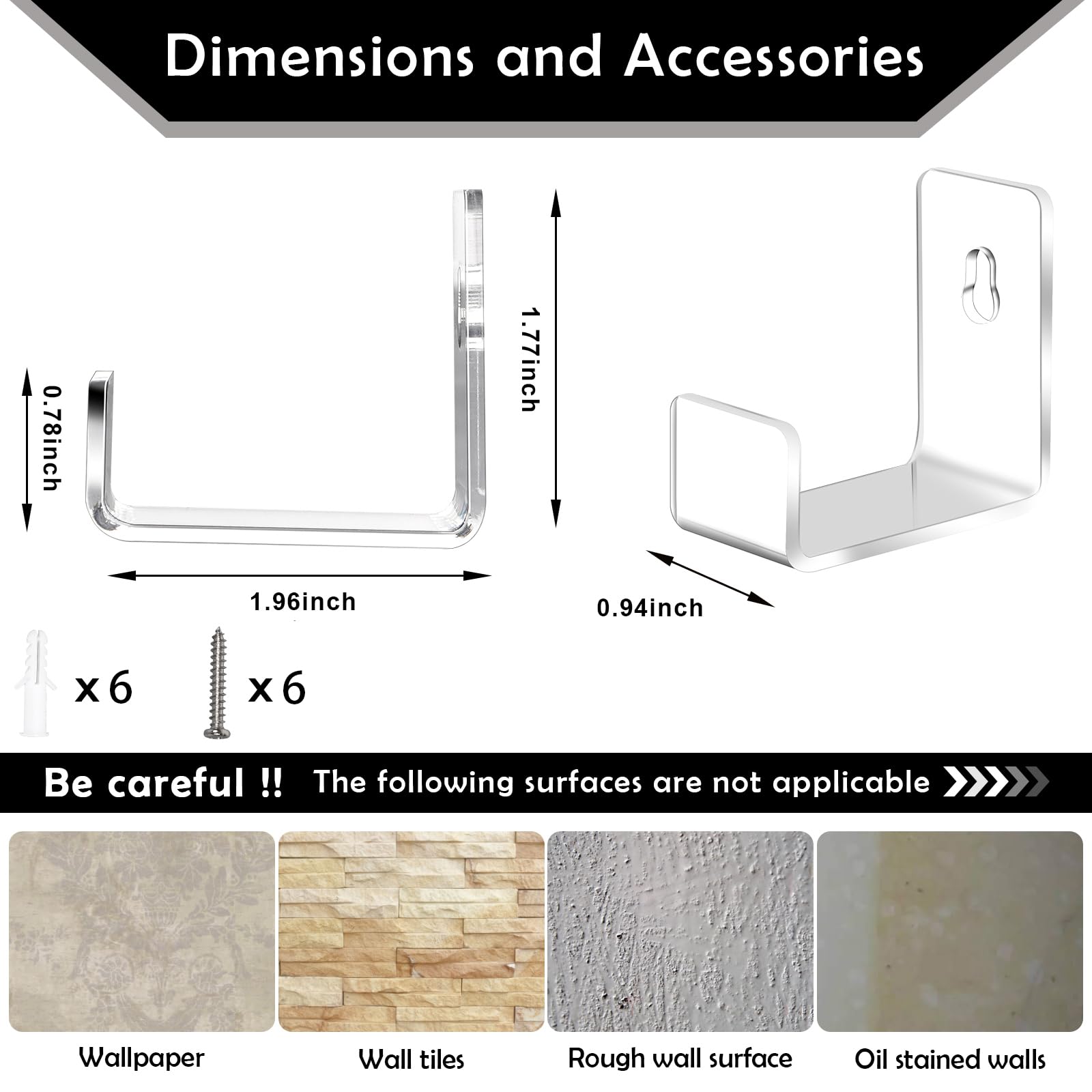 Vinyl Record Shelf Wall Mount,Magazine Display Shelves,Acrylic Album Record Holder Display,Floating Wall Shelves for Bathroom, Bedroom, Living Room, Kitchen