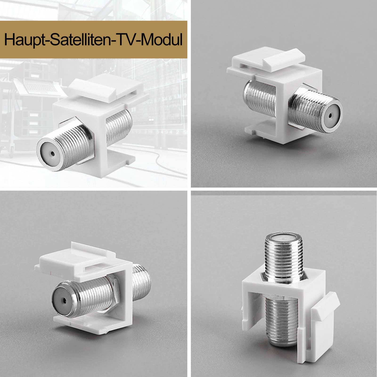 SHIVERPEAKS - Bs80093-32 Cavo Coassiale Rg-59 2,5 M Tipo F Bianco - Foto 9