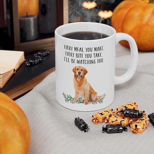 Miniatura 7 de Lovesout Divertidos regalos rojos de Golden Retriever para mujeres, Día de la Madre 2023 Every Meal You Make Every Bite You Take, taza de café de
