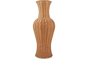 TEHAUX Rattan Flower Vase: Rustic Beauty for Timeless Decor