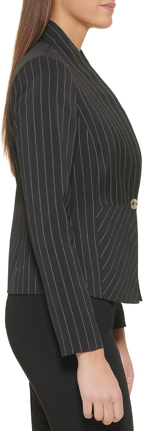 Tommy Hilfiger Men's Snap Button Stripe Blazer