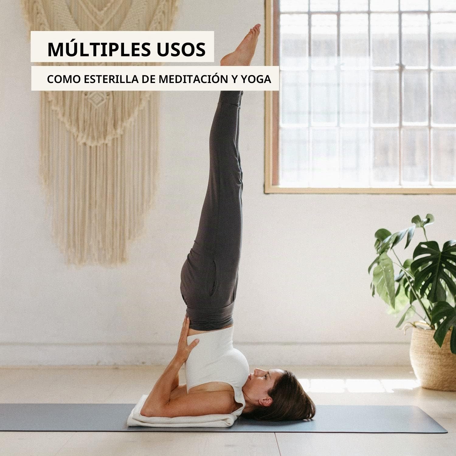Lotuscrafts Manta Yoga Algodon Savasana 200 x 150 cm Resistente Duradera Meditacion Relajacion
