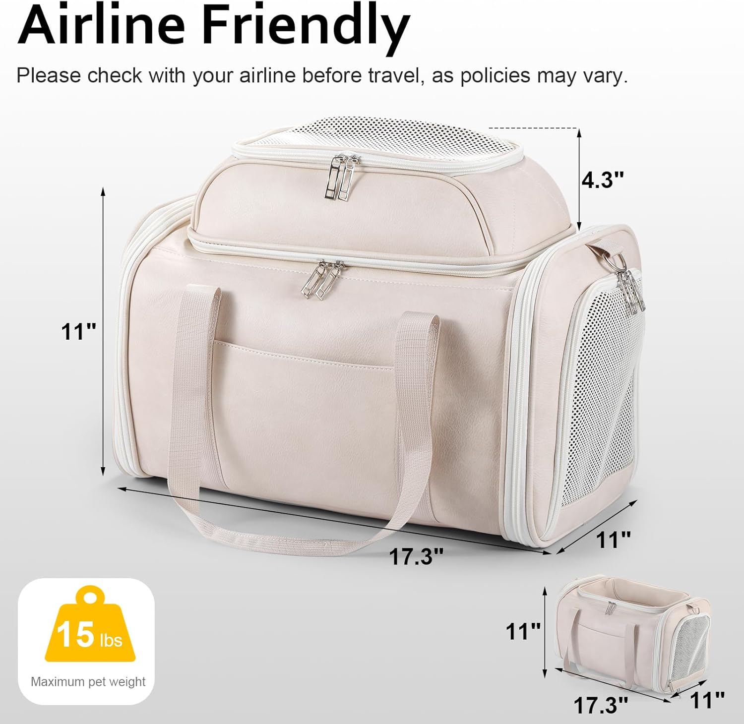 Travel in Style: The Ultimate Expandable Pet Carrier for Your Furry Friends