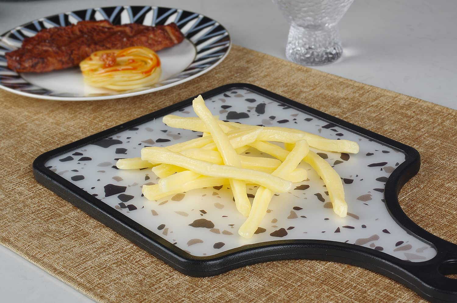 15 piezas de papas fritas falsas, comida rápida falsa realista, simulación de simulación de cocina falsa modelo de comida, decoración de juguete de cocina, exhibición de restaurante fiesta 3
