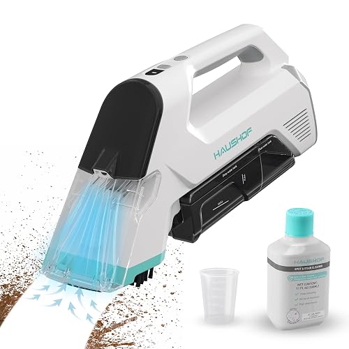 HAUSHOF 12V Cordless Handheld Carpet Cleaner 6.5KPa